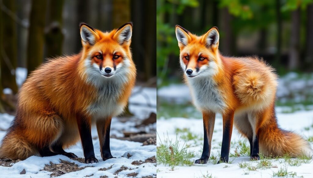 Почему лисы кажутся такими «пушистыми»: строение шерсти и сезонная линька - иллюстрация