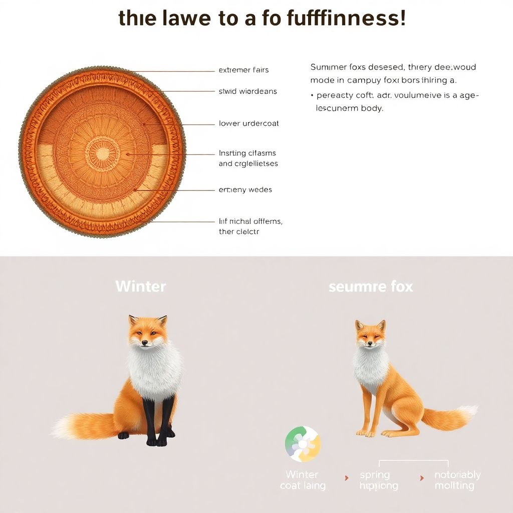 Почему лисы такие пушистые: строение шерсти и сезонная линька