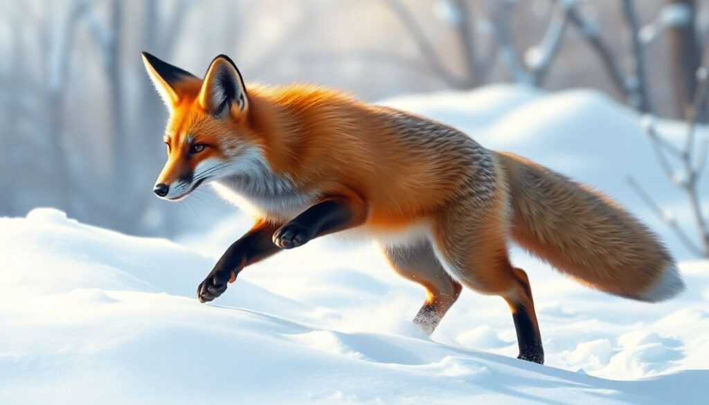 Забавные привычки лисиц: прыжки в сугроб, «охота с ушами» и другие странности - иллюстрация