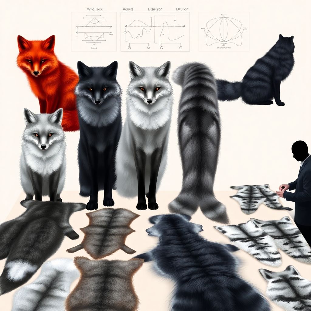 Окрас и мода у лисиц: серебристо-чёрные, платиновые и мраморные вариации