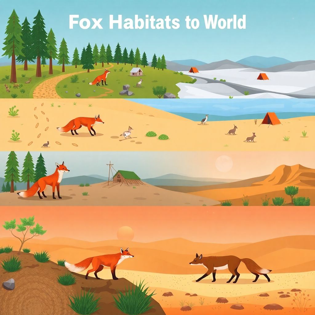 Среда обитания лис: леса, тундра, пустыни и современные города