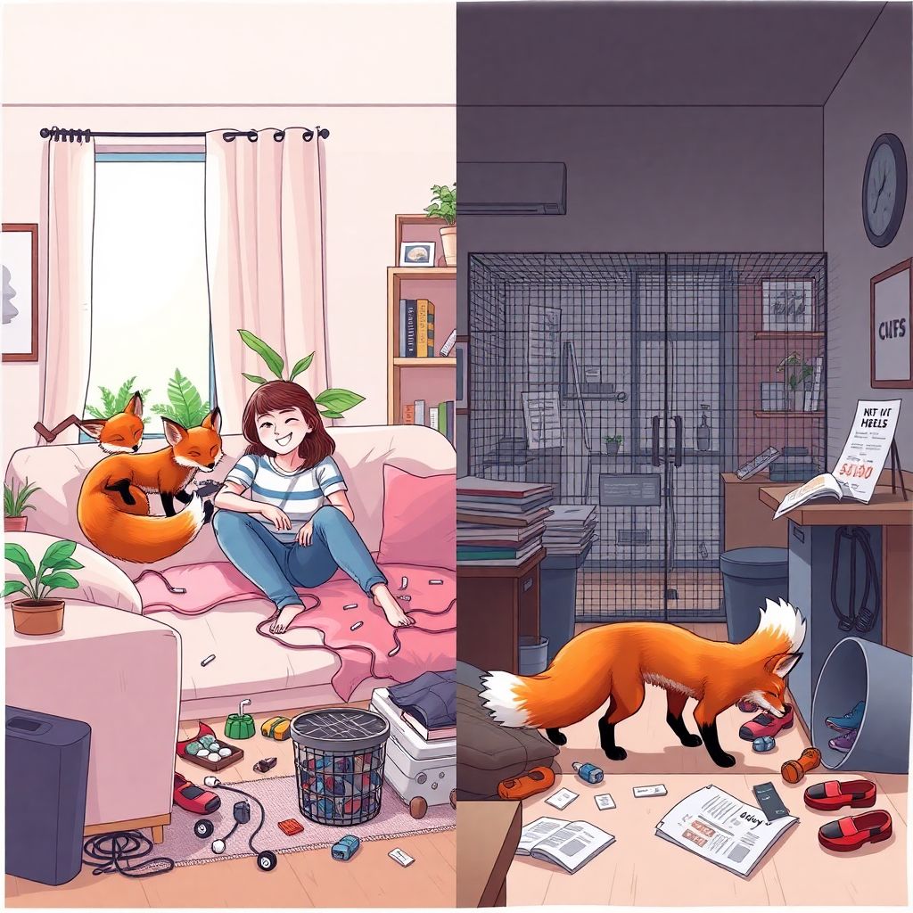 Лиса как домашний питомец: плюсы и минусы содержания в квартире