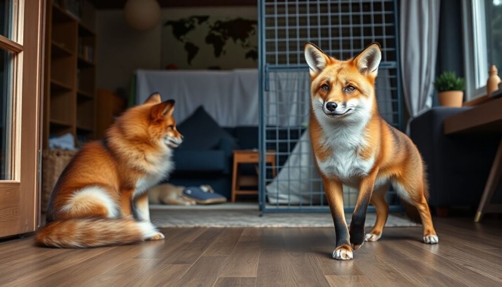 Как обустроить вольер или комнату для лисы дома: безопасность и комфорт - иллюстрация