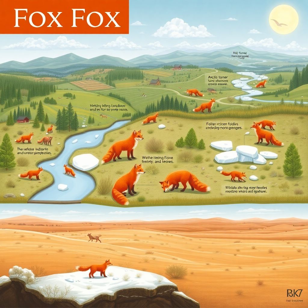 Как климат и рельеф влияют на среду обитания разных видов лисиц