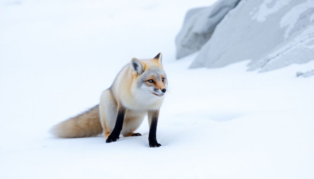 Арктическая лисица: как выжить и оставаться пушистой в условиях вечной зимы - иллюстрация