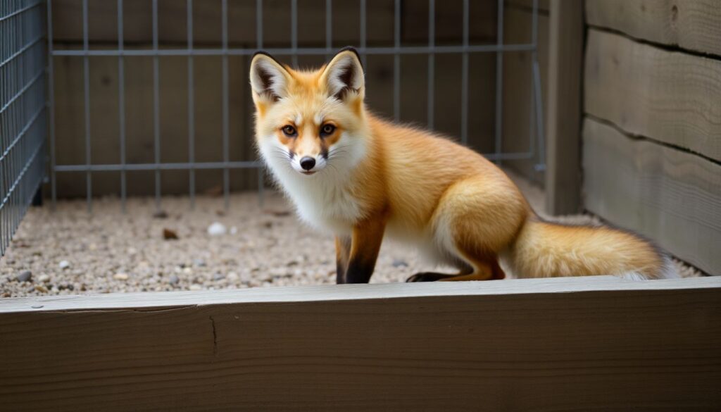 Обустраиваем идеальный вольер для лисы: размеры, безопасность, игрушки и зонирование пространства - иллюстрация