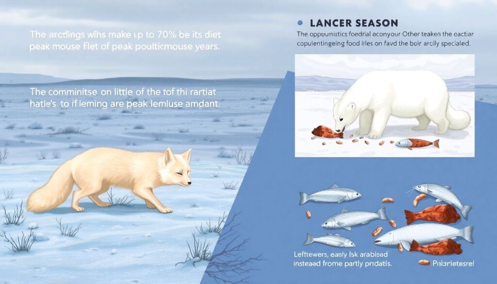 Арктическая лисица: как выжить и оставаться пушистой в условиях вечной зимы - иллюстрация