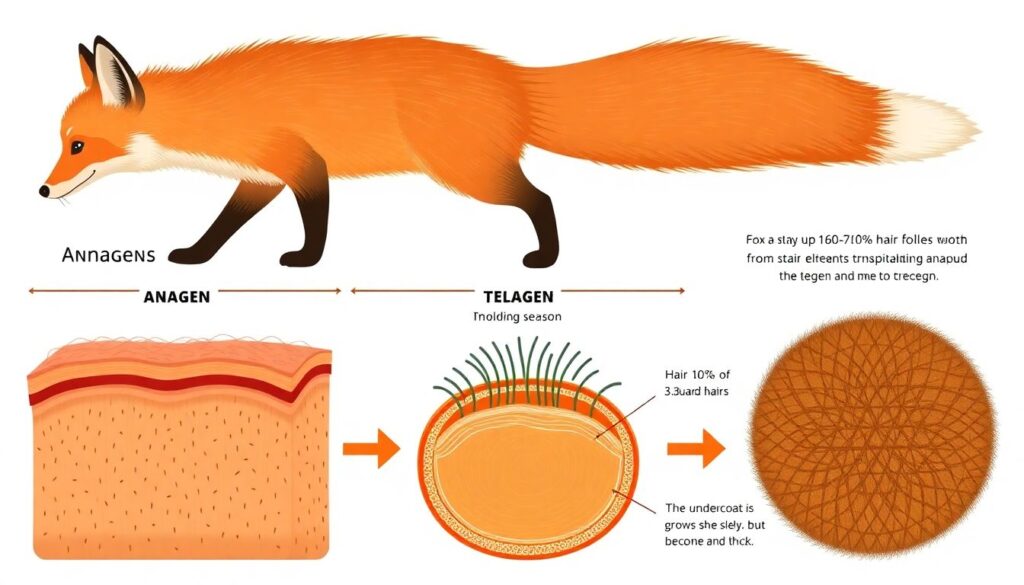 Сезон линьки у лис: как меняется их шёрстка и как ухаживать за домашней лисой в этот период - иллюстрация