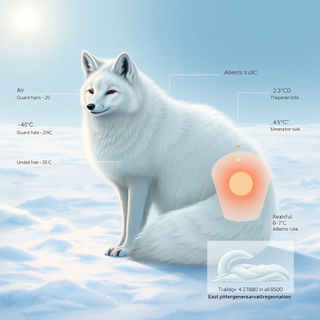 Арктическая лисица: как выжить и оставаться пушистой в условиях вечной зимы