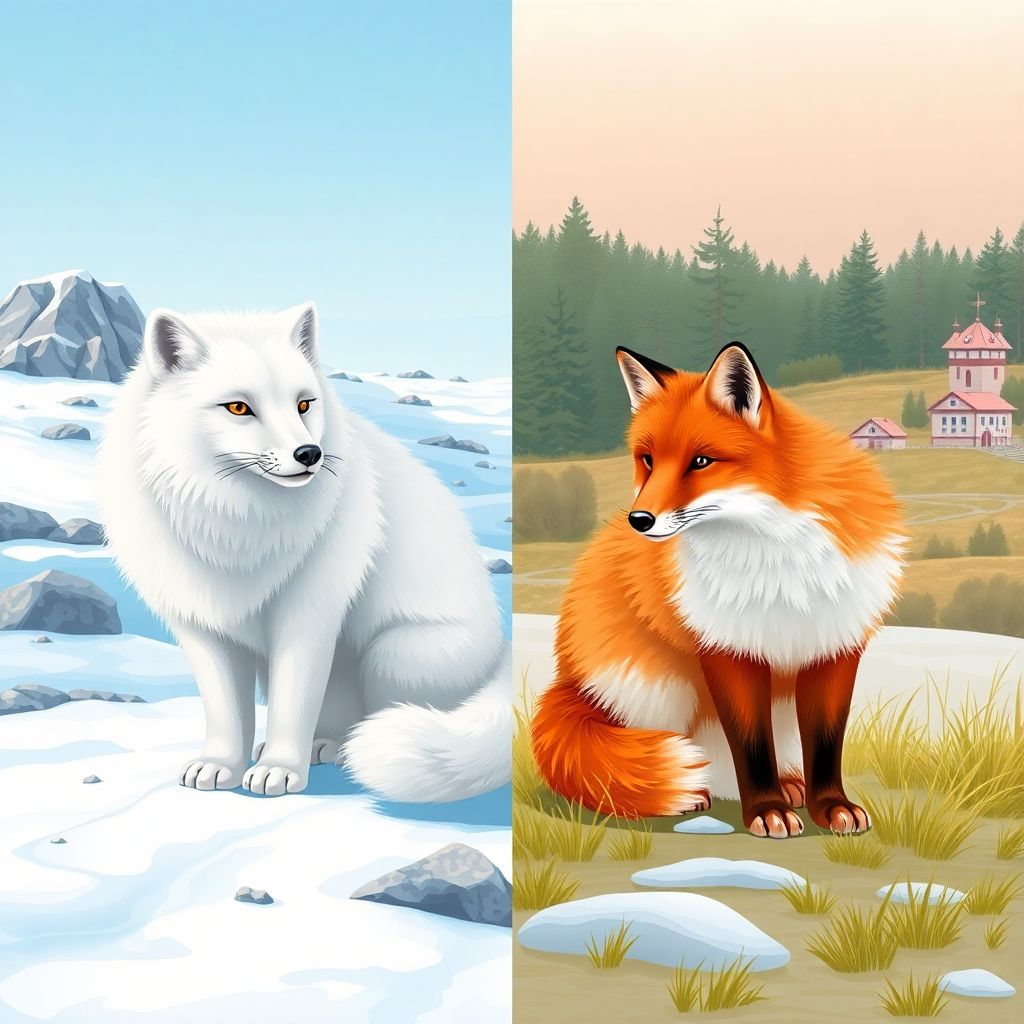 Чем отличается арктическая лиса песец от обыкновенной: внешность, рацион, среда