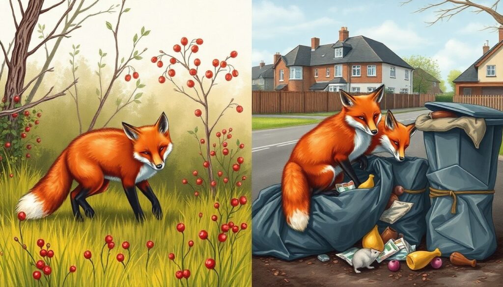 Ночные приключения лис: как они охотятся, ориентируются и используют слух и нюх в темноте - иллюстрация