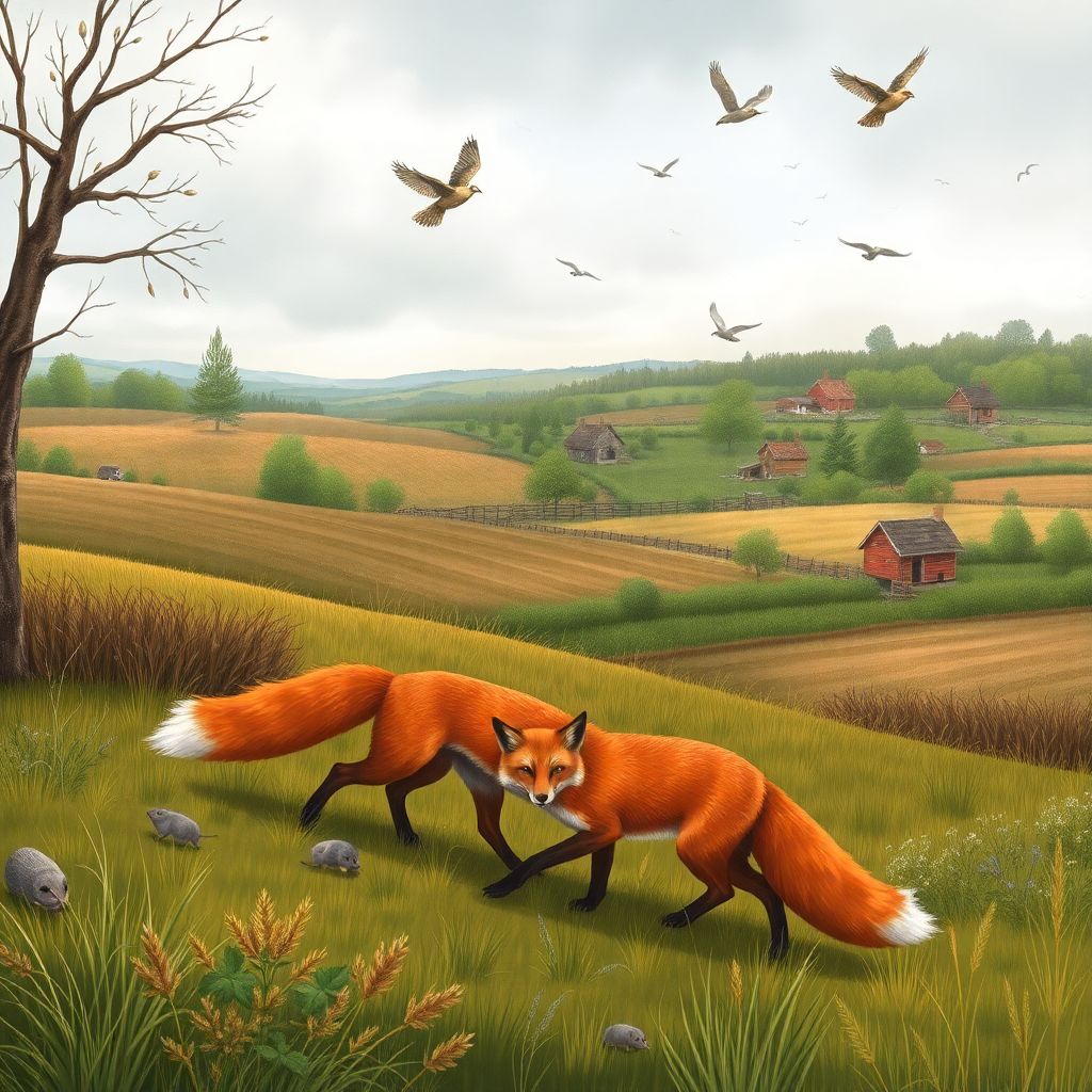 Как лисы помогают экосистемам и контролируют грызунов в природе