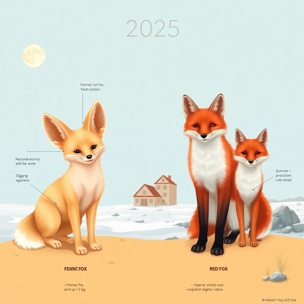 Лиса фенек, арктическая и обыкновенная лисица: сравнение видов и образа жизни