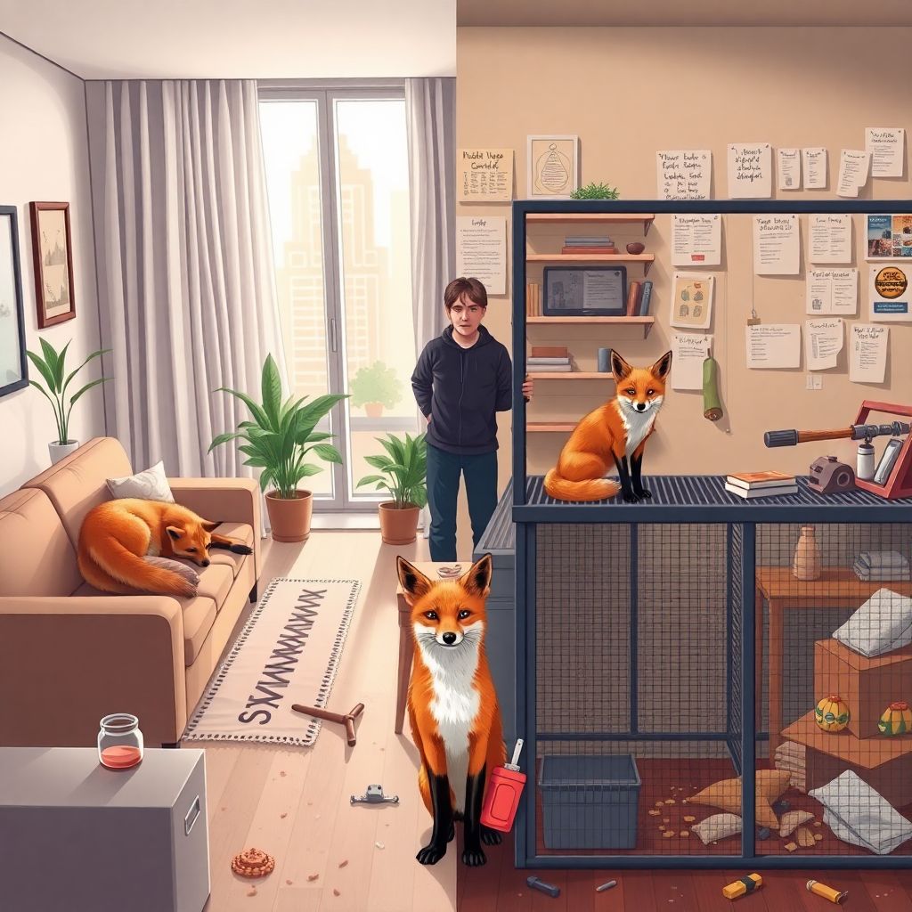 Можно ли содержать лису в квартире: реальные истории владельцев и советы