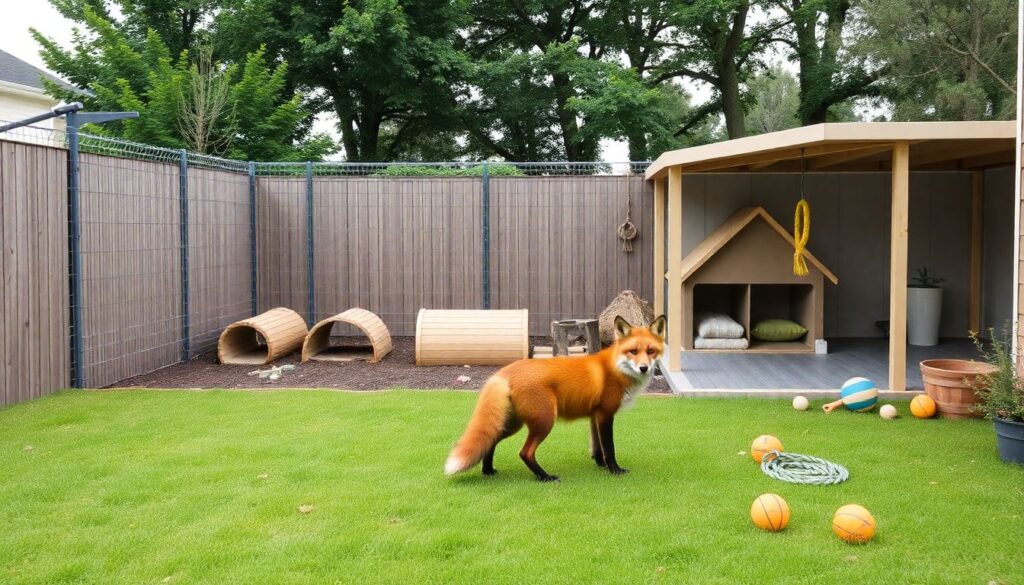 Как обустроить вольер или уголок для лисы дома: размеры, материалы, безопасность - иллюстрация
