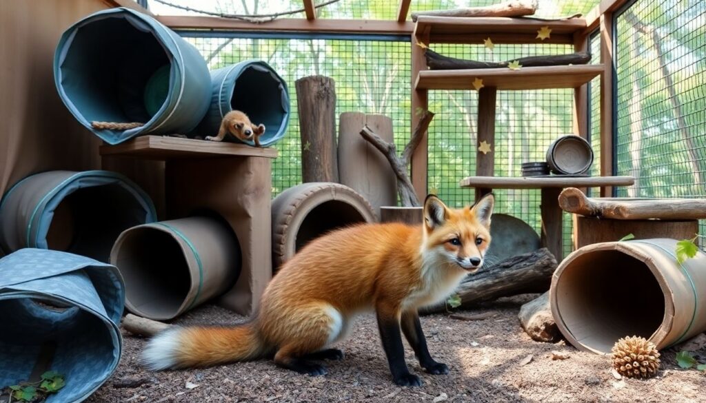 Как обустроить вольер или уголок для лисы дома: размеры, материалы, безопасность - иллюстрация