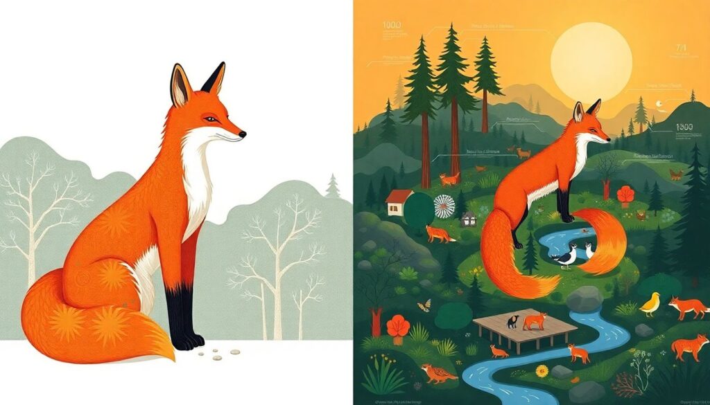 Лисы в культуре и мифологии: от хитрой обманщицы до божества-хранителя - иллюстрация