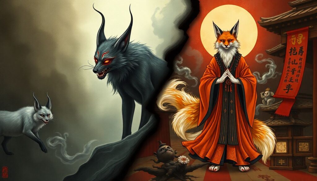 Лисы в культуре и мифологии: от хитрой обманщицы до божества-хранителя - иллюстрация