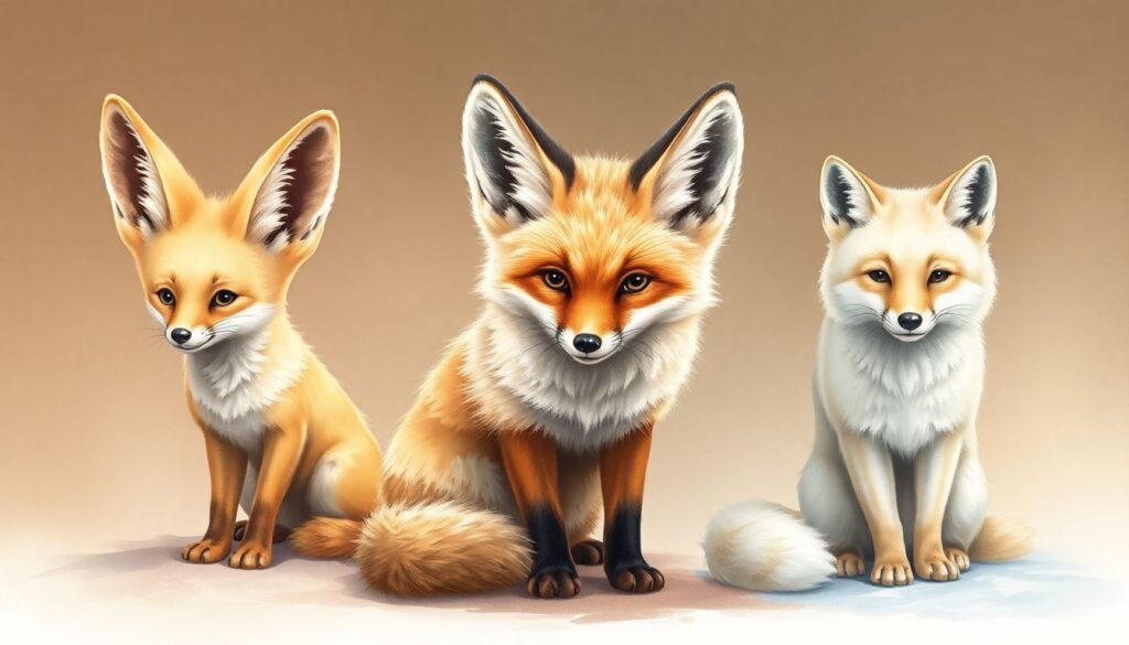 Фенек, корсак, песец: сравнение популярных видов лисиц и их особенностей характера - иллюстрация