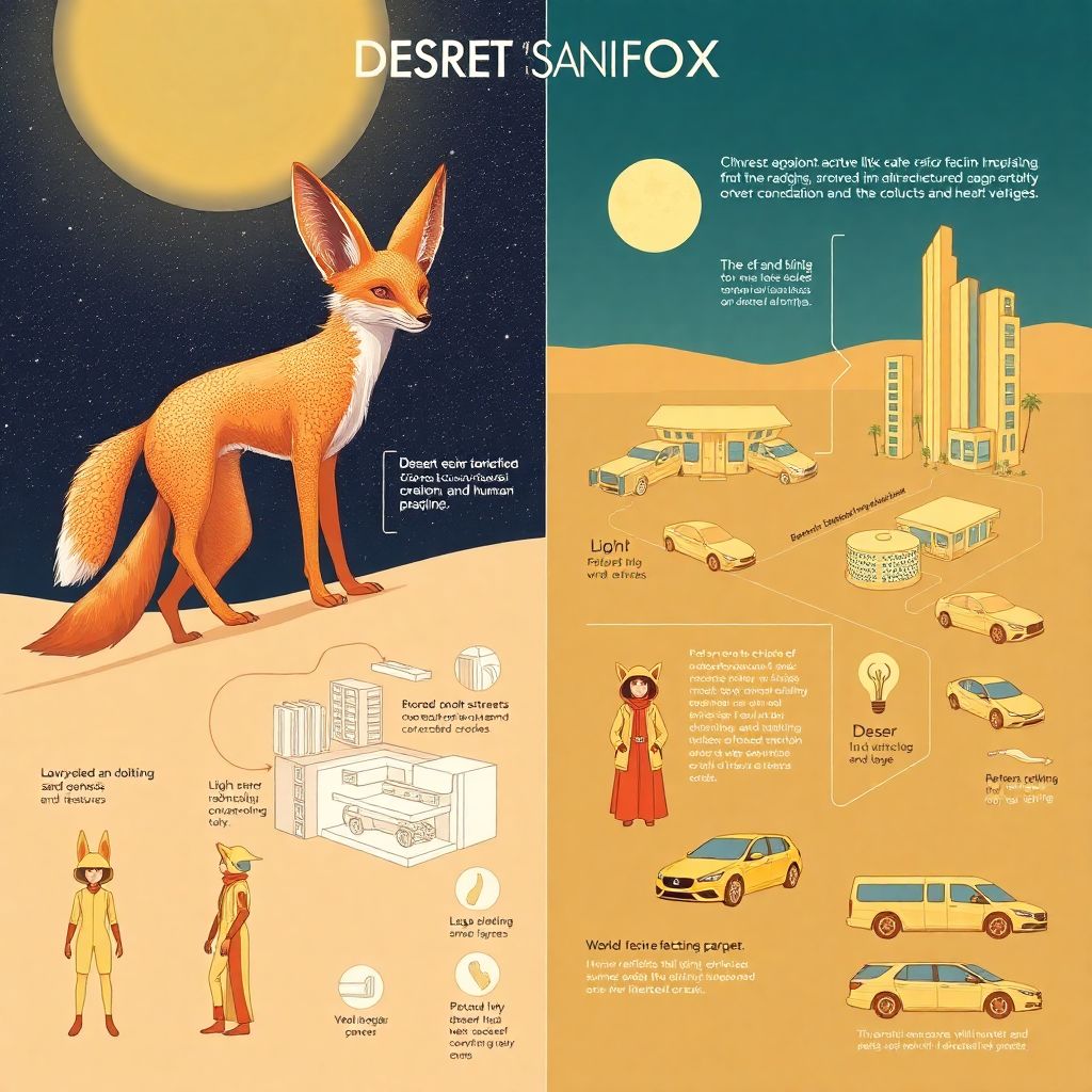 Адаптация лисиц к разным климатическим зонам от пустыни до Арктики