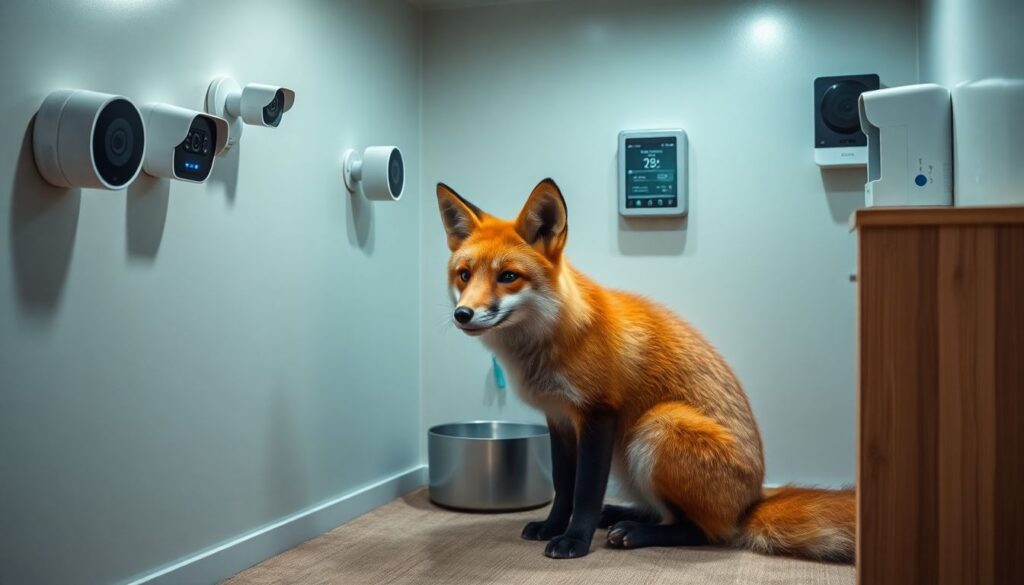 Как оборудовать безопасный и комфортный вольер для домашней лисы - иллюстрация