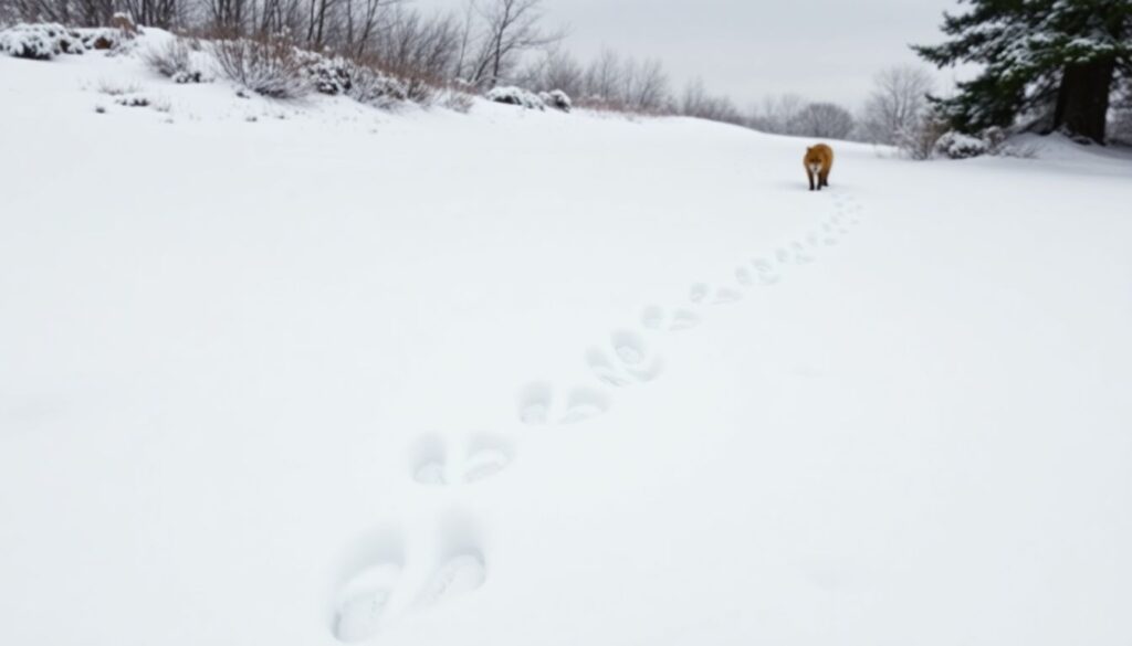 Как отличить следы лисы от других животных и что можно по ним узнать о её жизни - иллюстрация