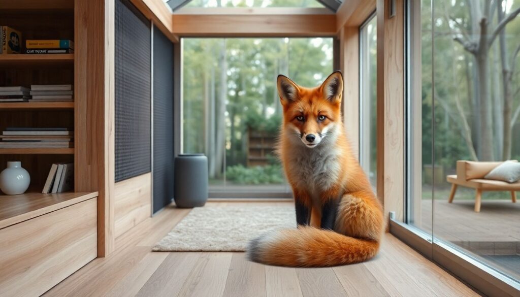 Как оборудовать вольер или комнату для домашней лисы: безопасность и комфорт - иллюстрация