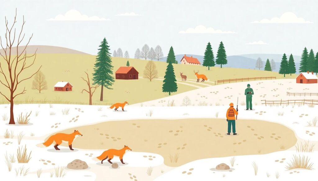 Как климатические изменения влияют на ареал обитания разных видов лисиц - иллюстрация