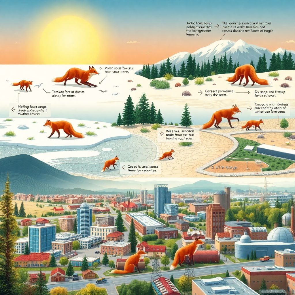 Климатические изменения и их влияние на ареал обитания разных видов лисиц
