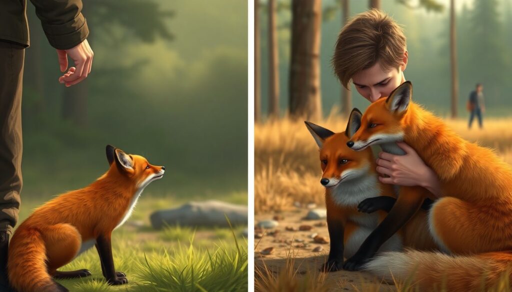 Как подружиться с лисой: правила безопасного контакта и приручения - иллюстрация