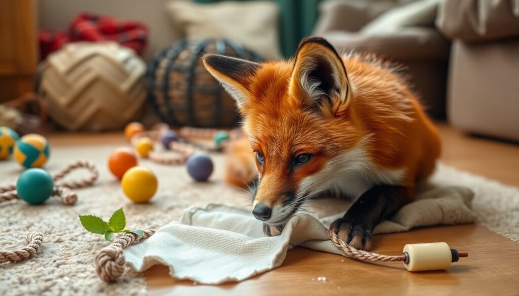 Игры и развлечения для лисы дома: как не дать питомцу заскучать - иллюстрация